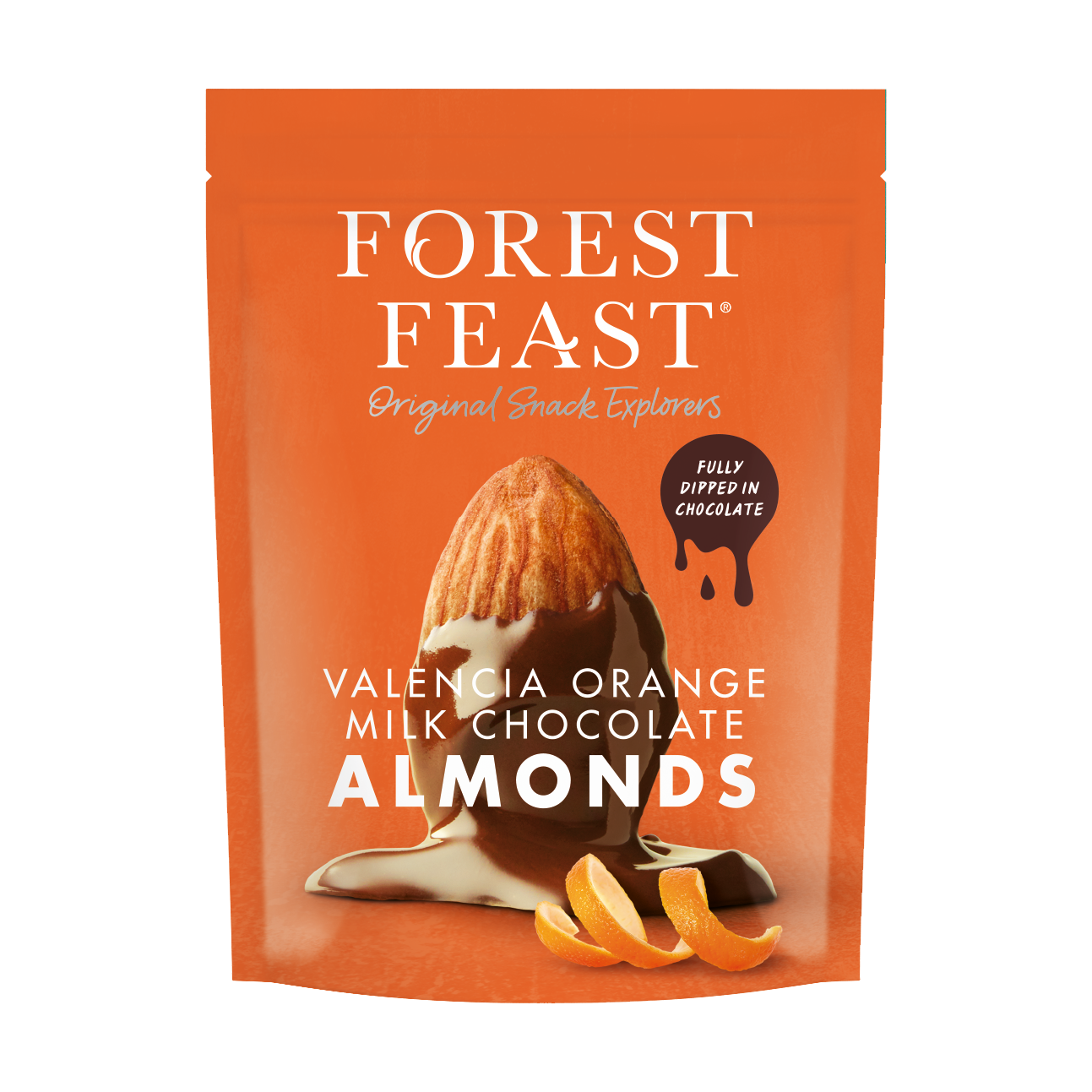 Valencia Orange Milk Chocolate Almonds