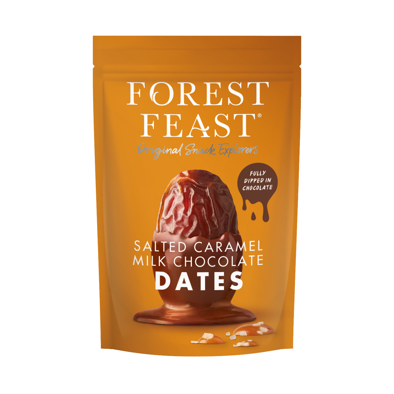 Forest Feast Salted Caramel Milk Chocolate Dates