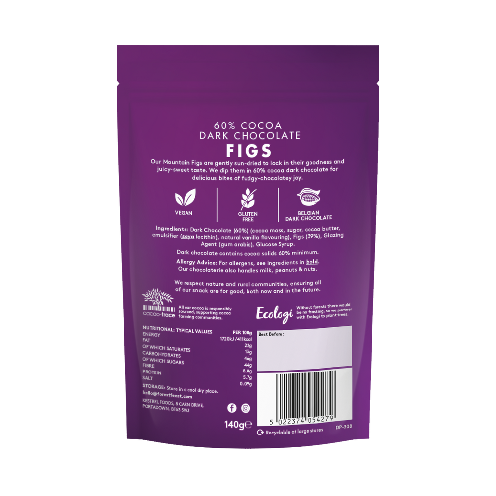 60% Cocoa Dark Chocolate Figs