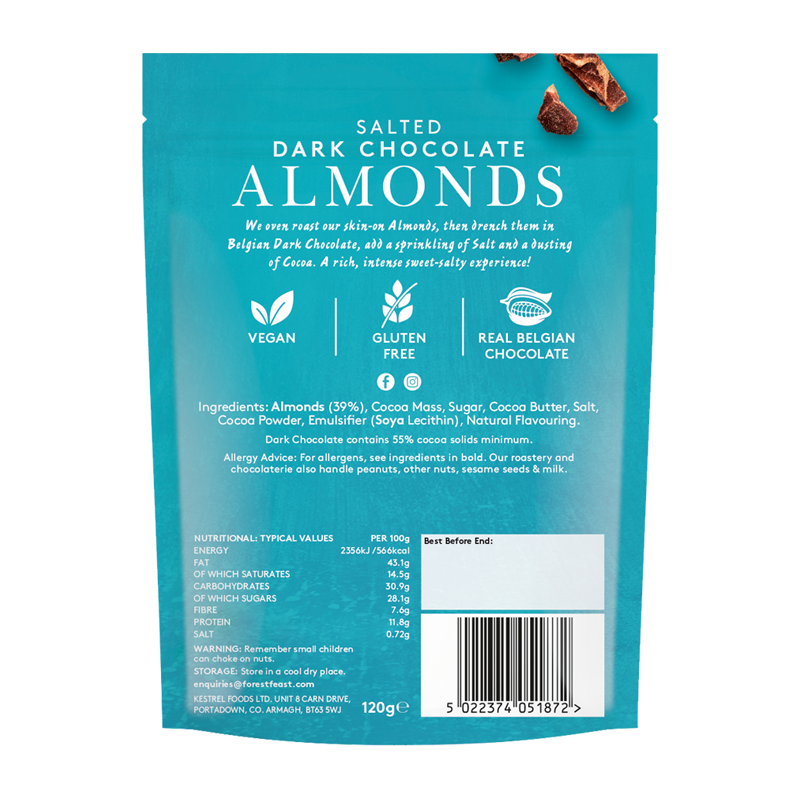 Share Bags – Salted Dark Chocolate Almonds