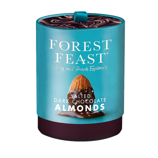 Gift Tubes - Salted Dark Chocolate Almonds