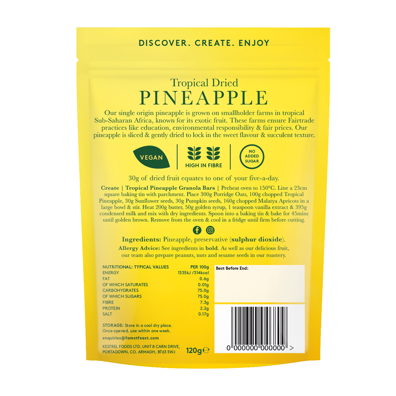 Tropical Dried Pineapple
