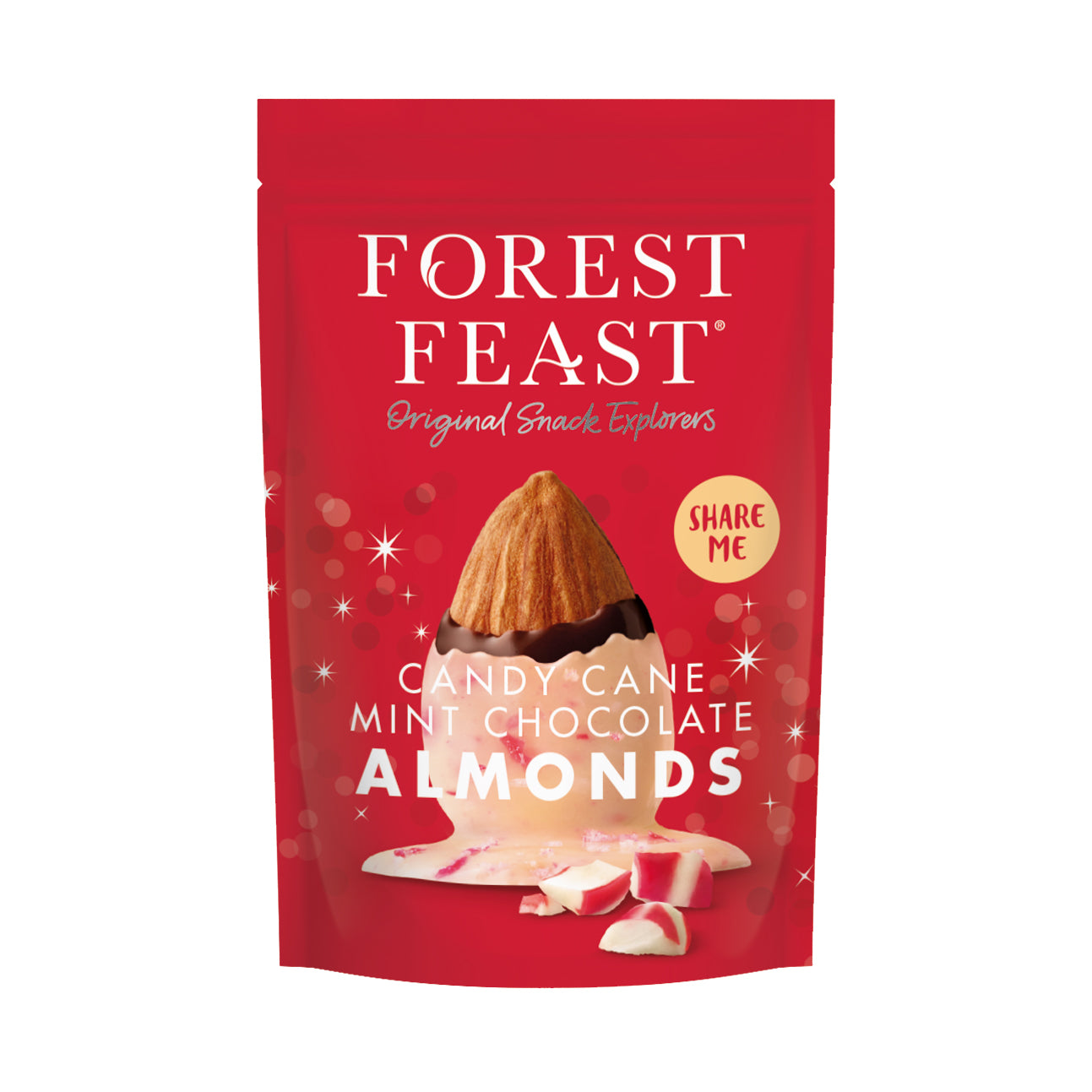 Candy Cane Mint Chocolate Almonds
