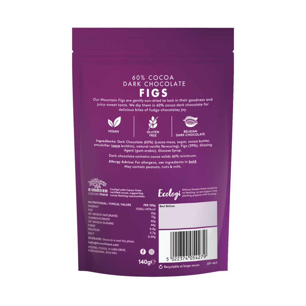 60% Cocoa Dark Chocolate Figs