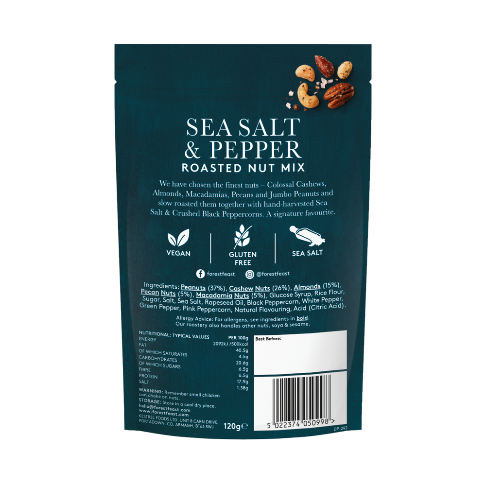 Sea Salt & Black Peppercorn Nut Mix