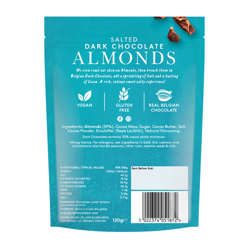 Salted Dark Chocolate Almonds