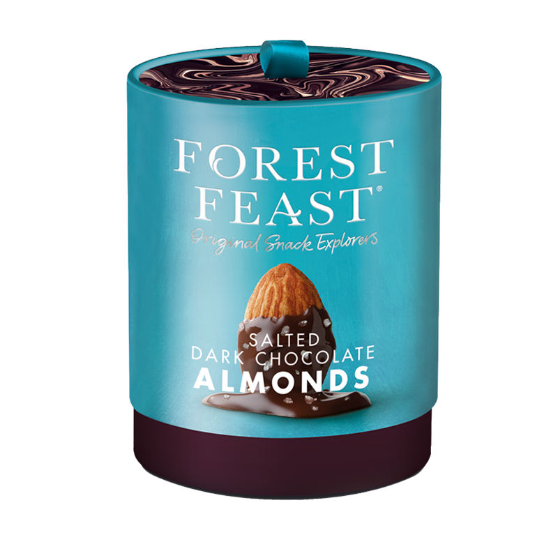 Gift Tubes - Salted Dark Chocolate Almonds